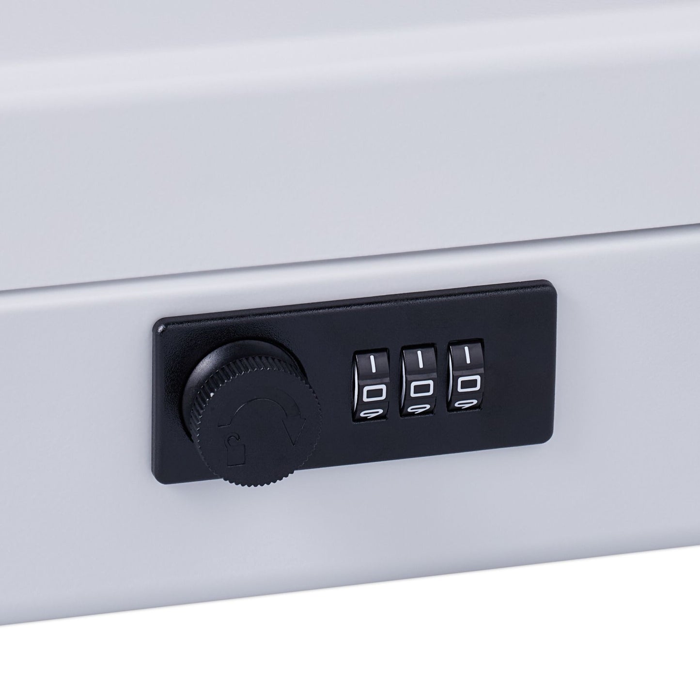 Cash drawer with combination