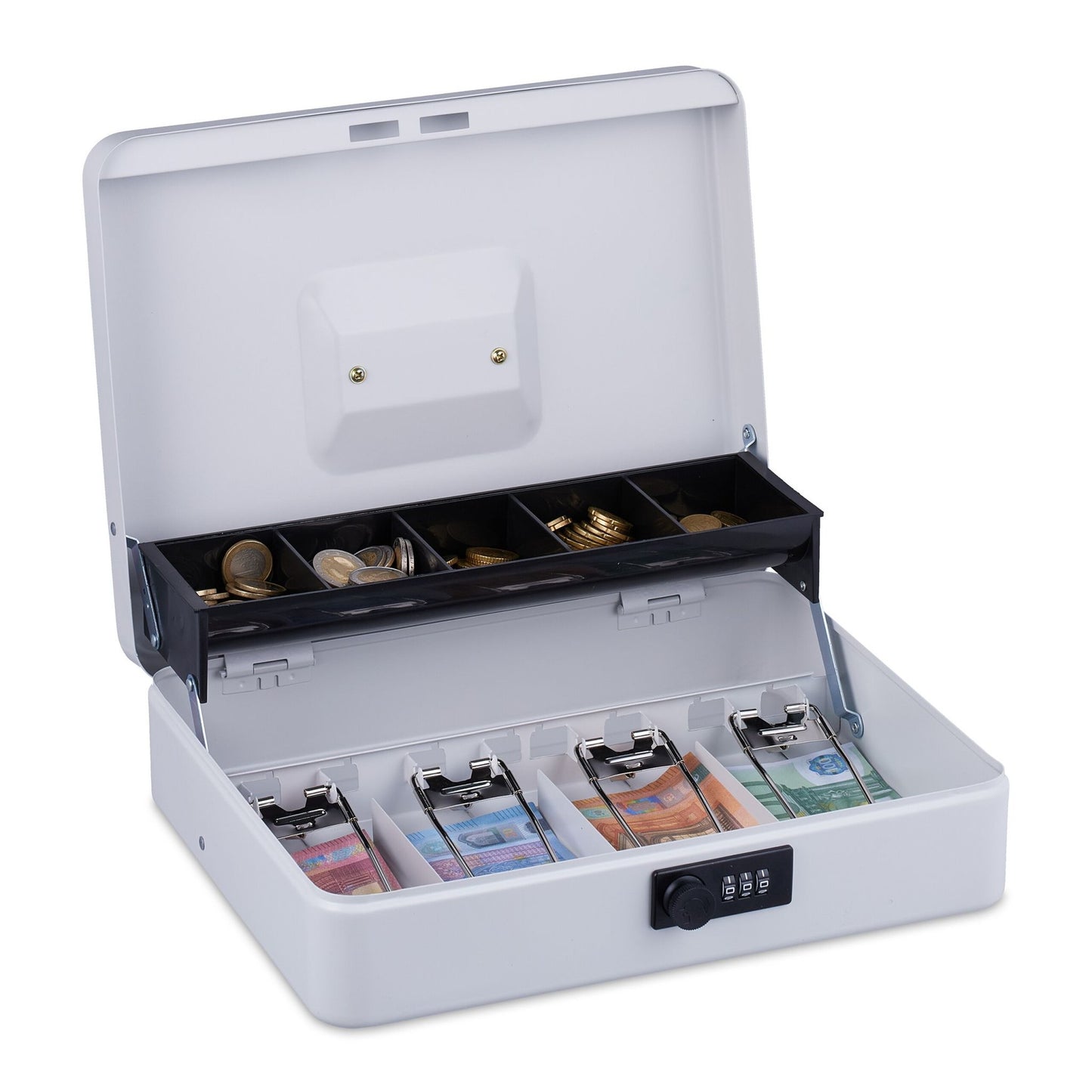 Cash drawer with number combination