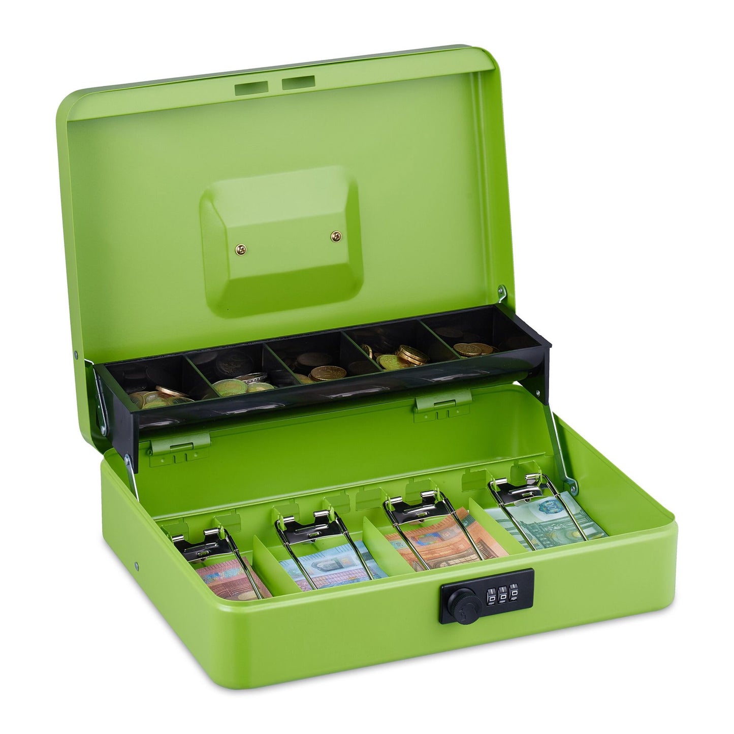 Cash drawer with number combination