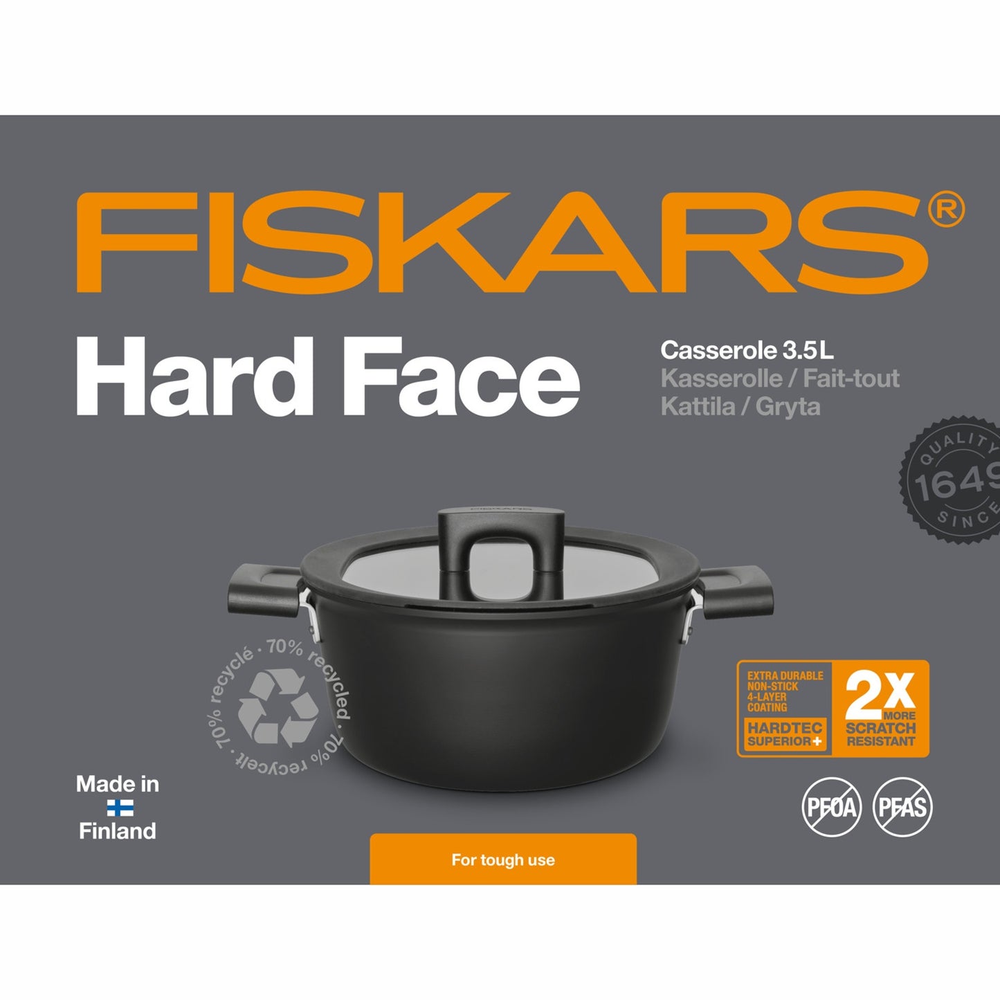 Casserole 3.5 L/22 cm Hard Face