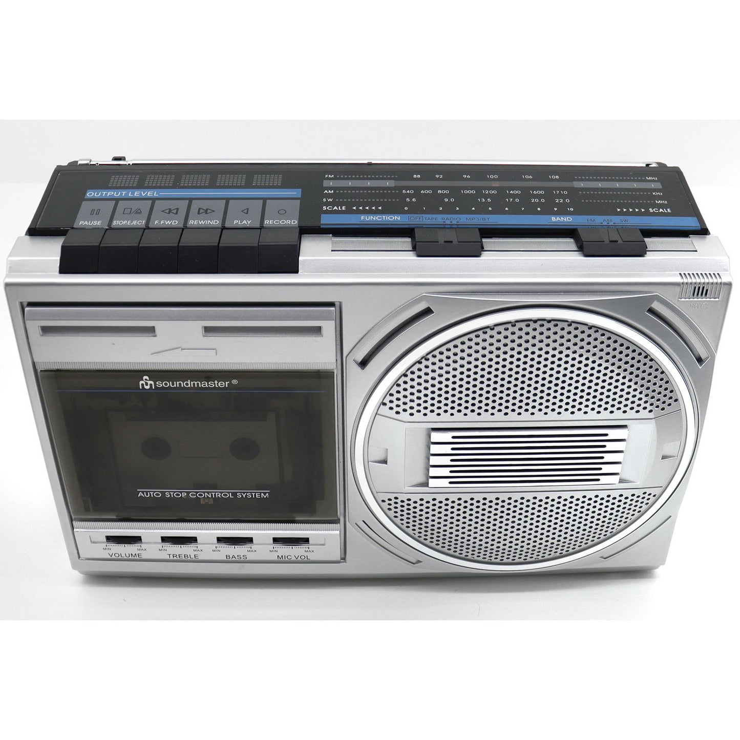 Cassette radio Mono Bluetooth RR20SI Silver