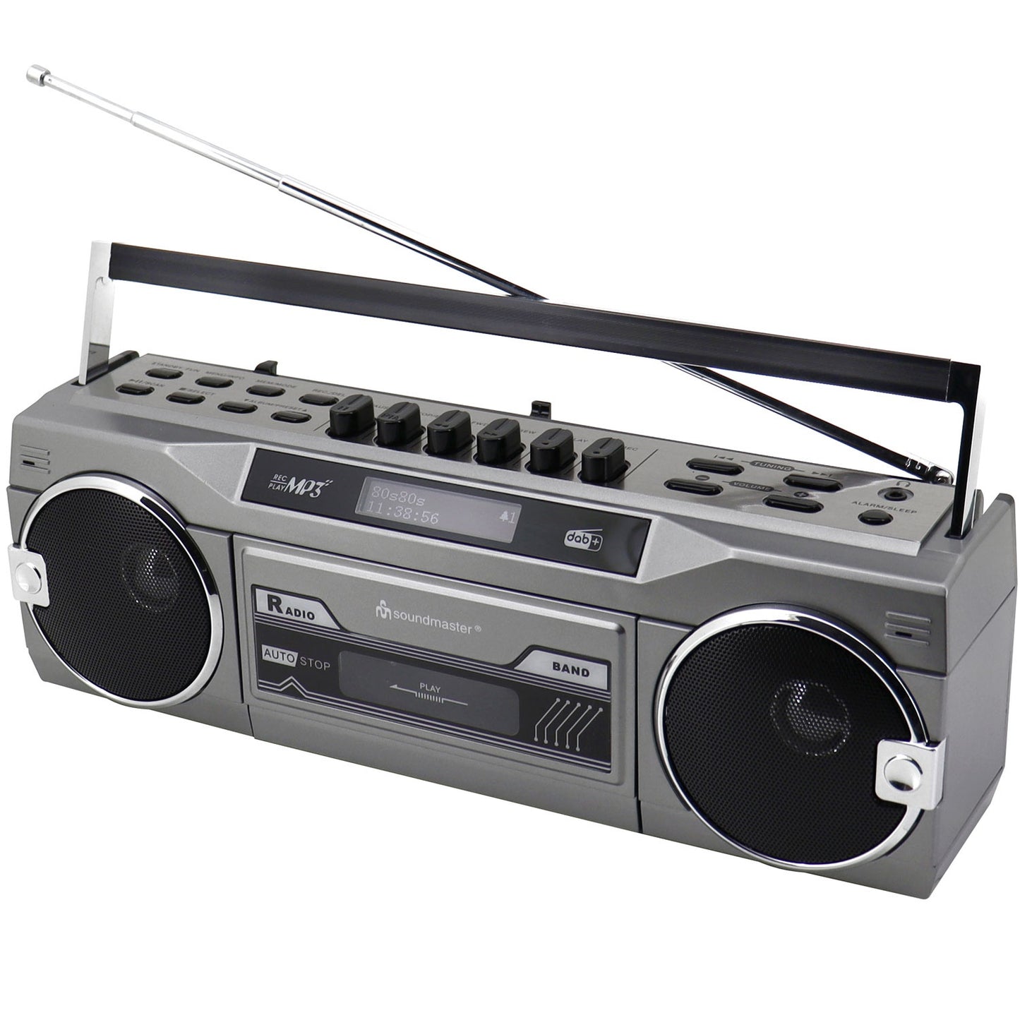 Cassette radio Stereo Bluetooth SRR80TI Silver