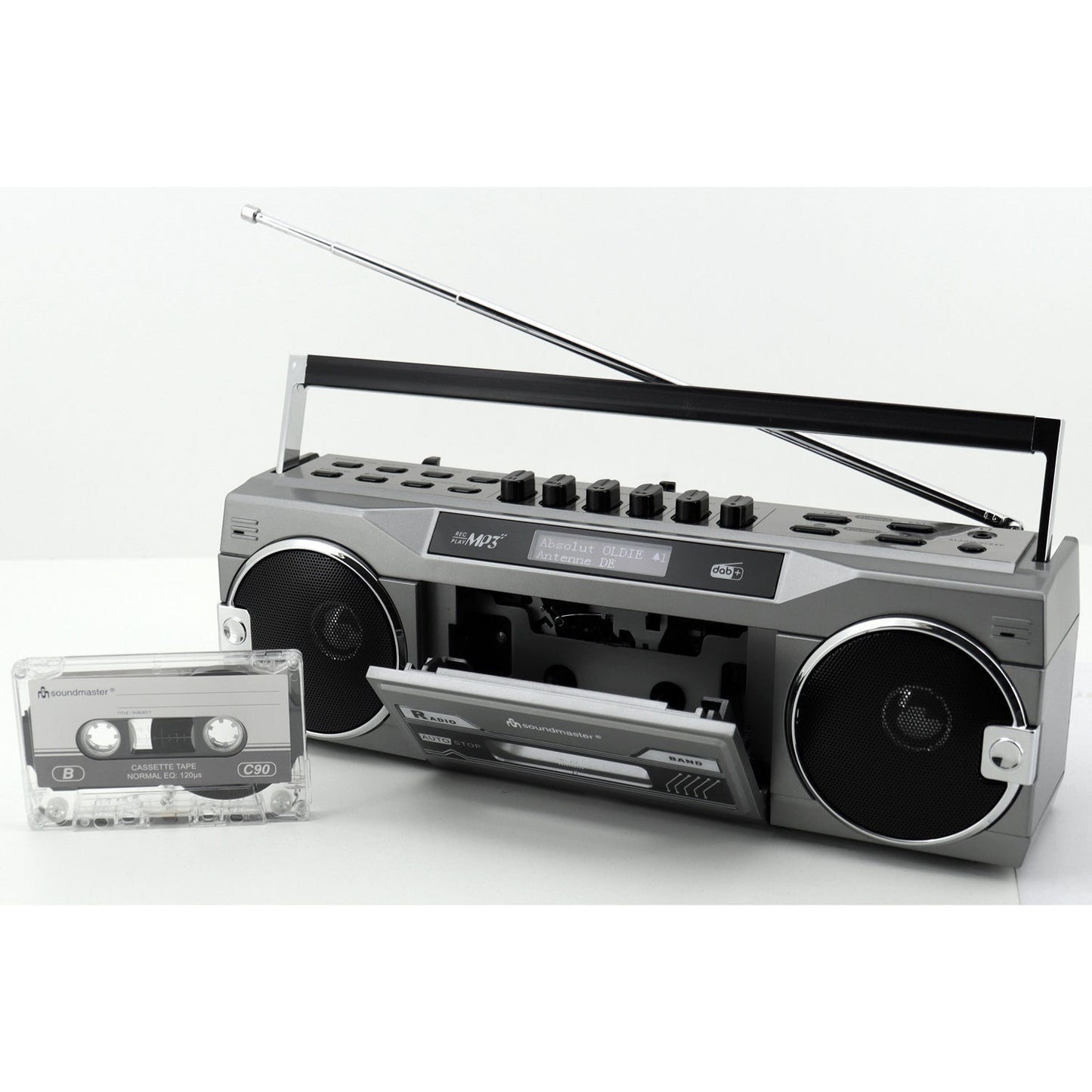 Cassette radio Stereo Bluetooth SRR80TI Silver