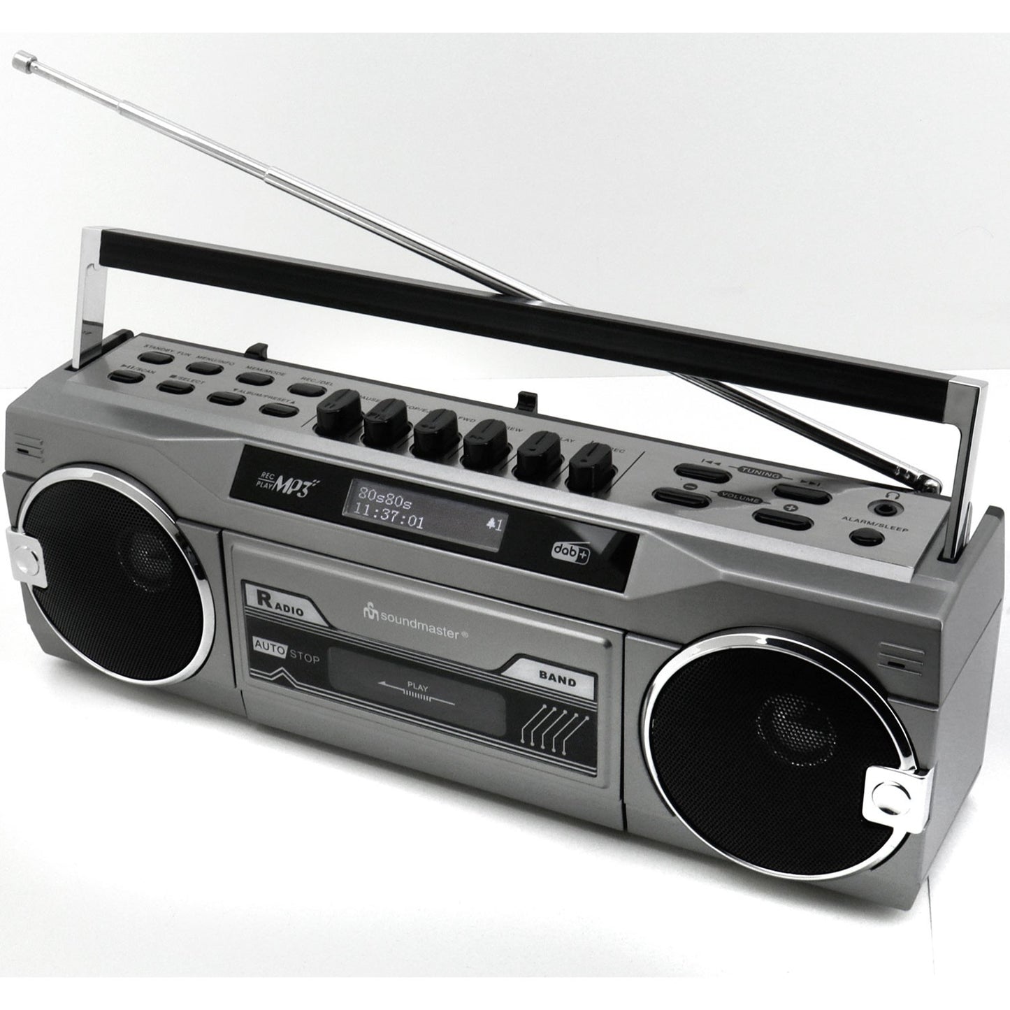 Cassette radio Stereo Bluetooth SRR80TI Silver