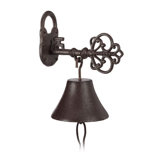 Cast Iron Door Bell Key & Lock