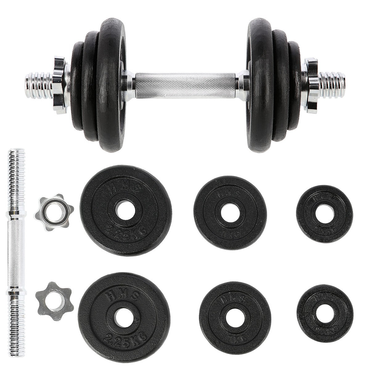 Cast Iron Dumbbell, 10 kg Weight