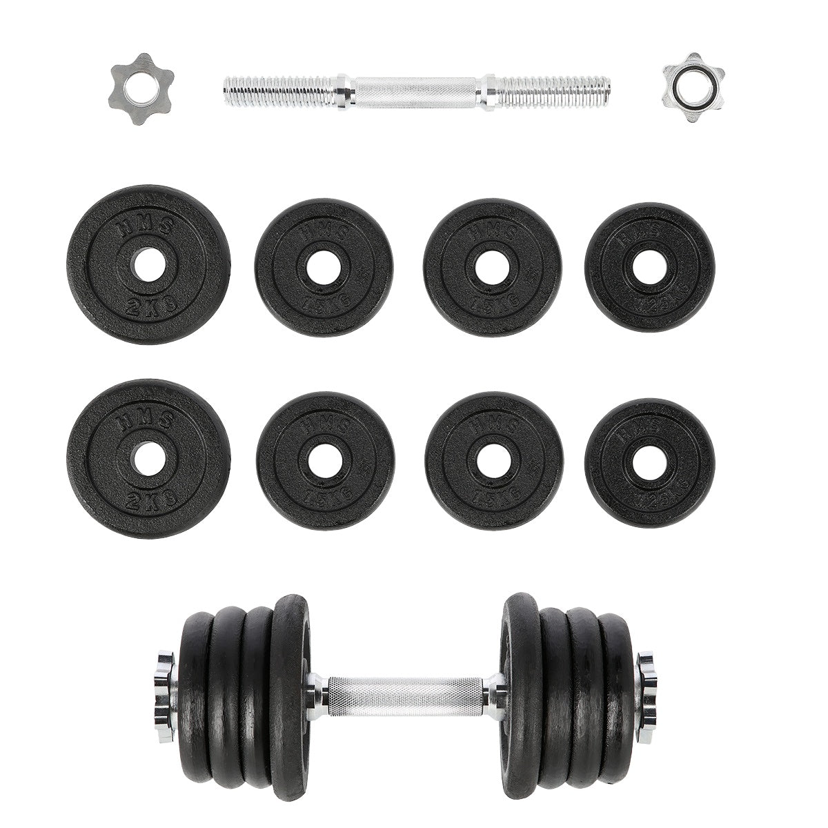 Cast Iron Dumbbell, 15 kg, Strength Training