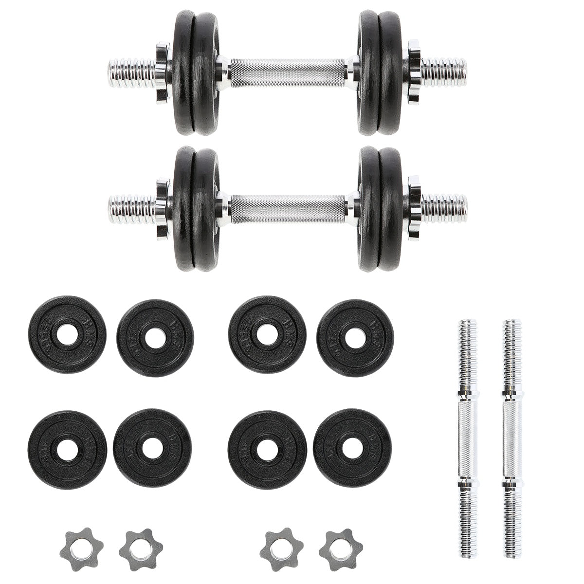 Cast Iron Dumbbells, 2x7kg, Set of 2