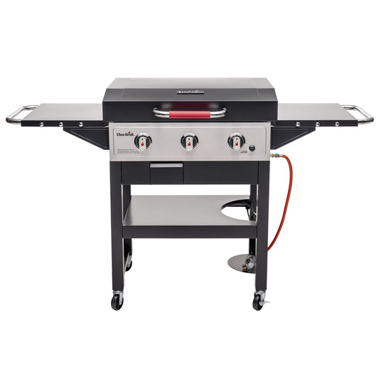Cast Iron Griddle with Burners, 48x68 cm, Drip Tray