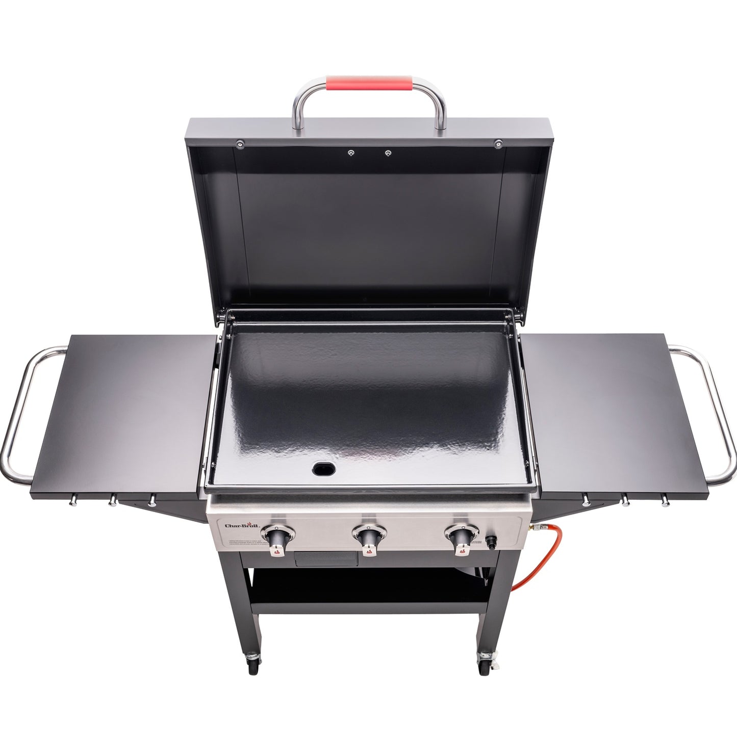 Cast Iron Griddle with Burners, 48x68 cm, Drip Tray