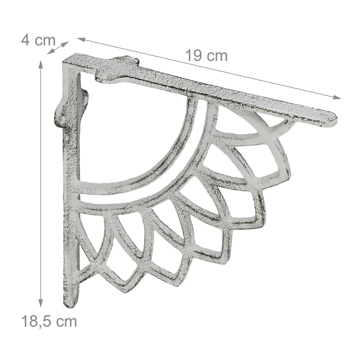 Cast Iron Mandala Shelf Brackets, Set of 2