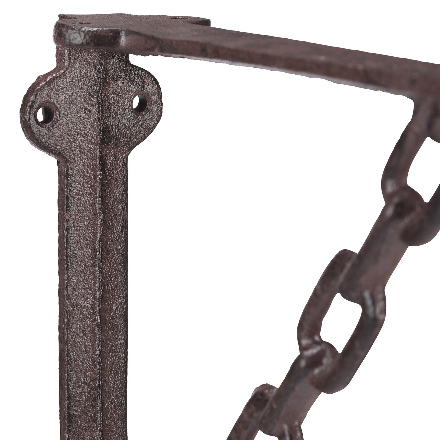 Cast Iron Shelf Brackets, Chain Design, Set of 4