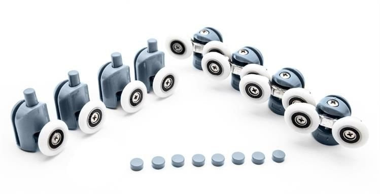 Casters for a shower cabin, set of 8 pcs. KK9646