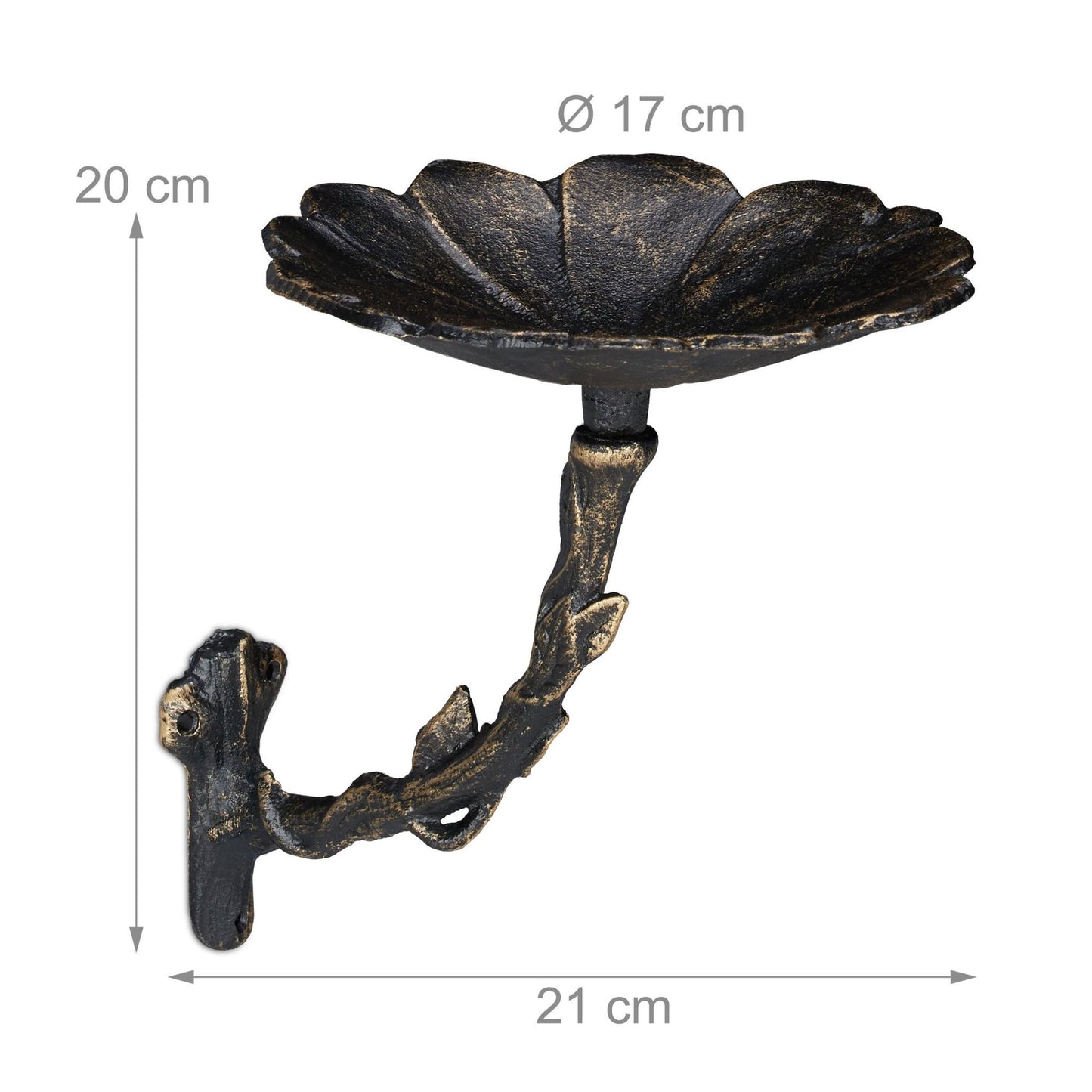 Cast iron bird bath