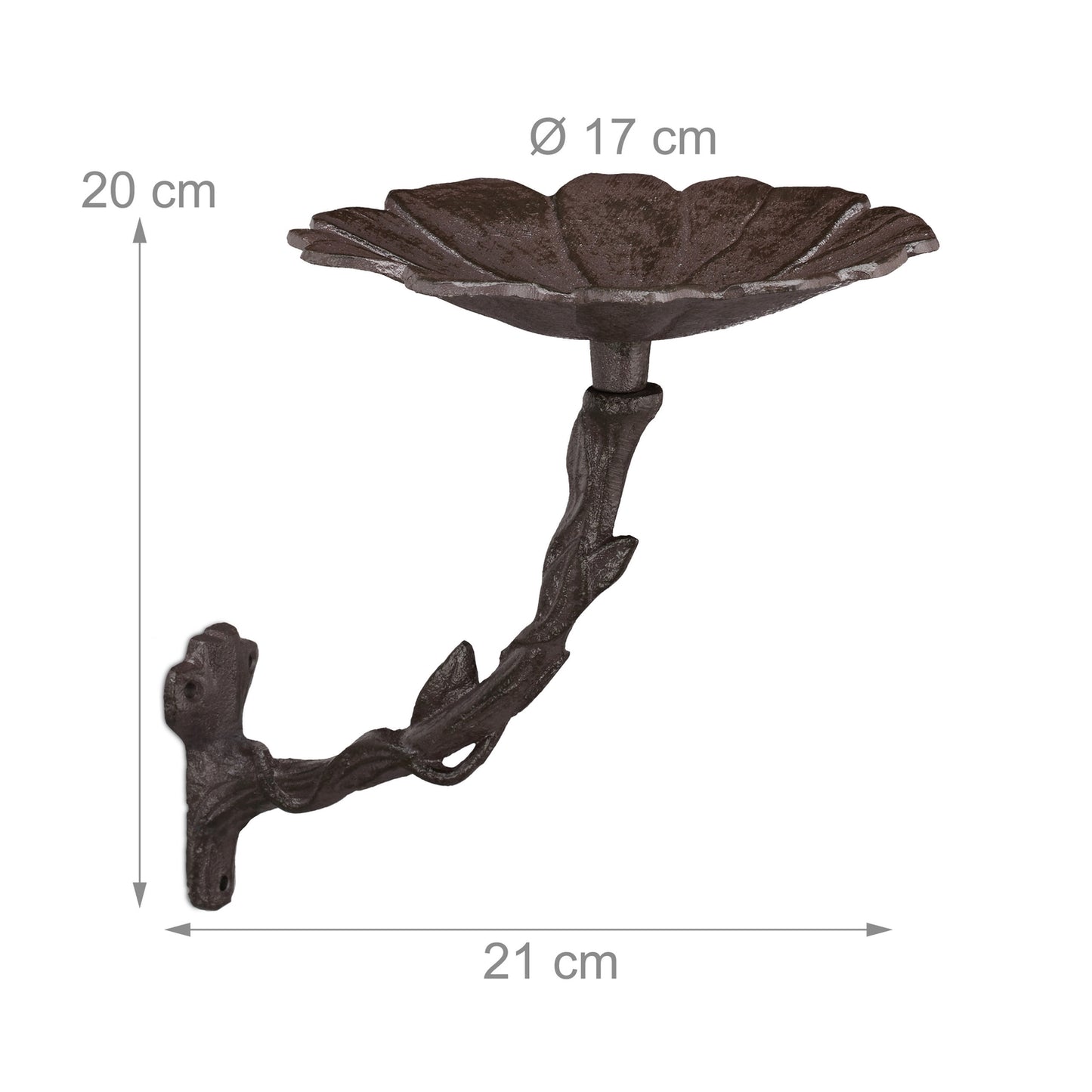 Cast iron bird bath