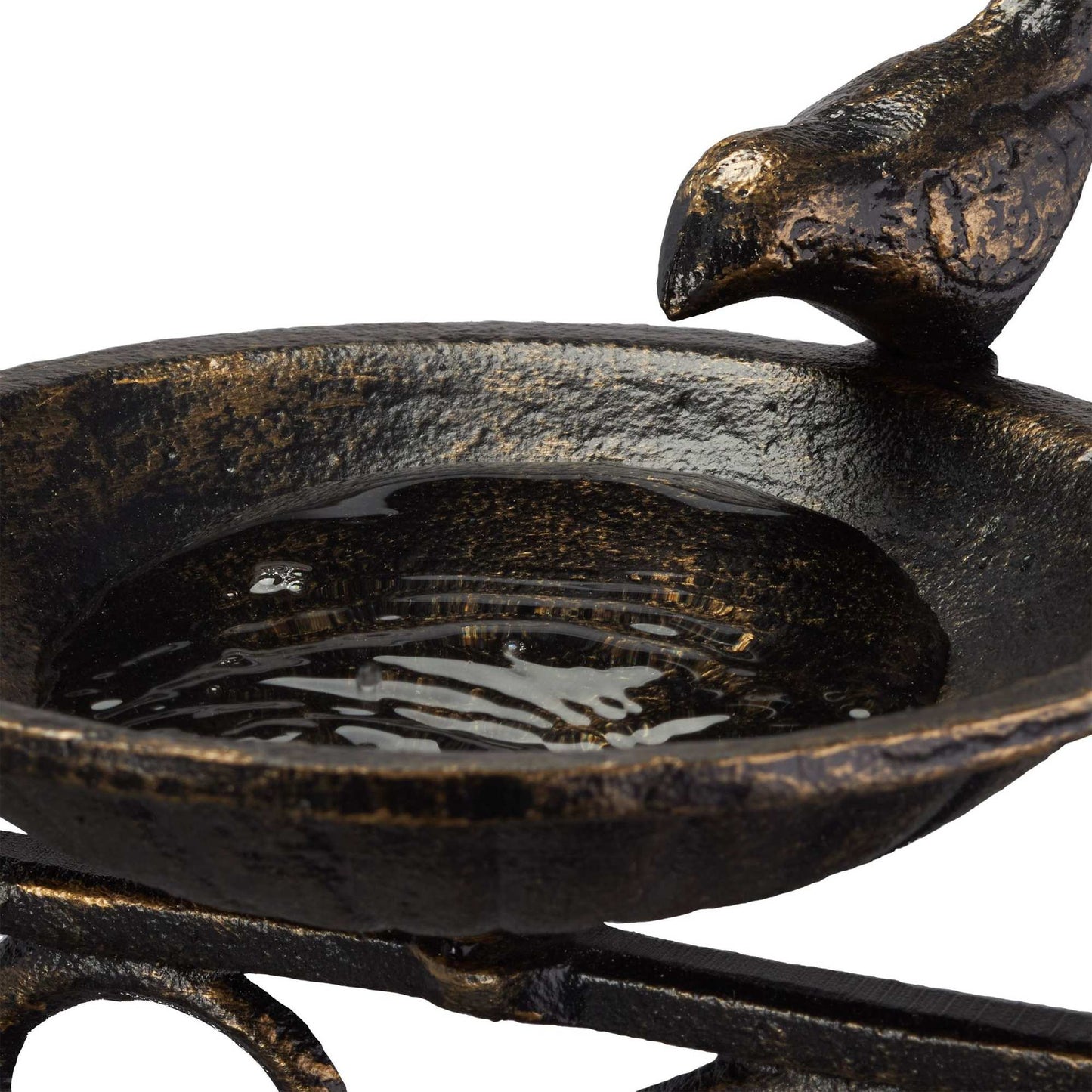 Cast iron bird bath