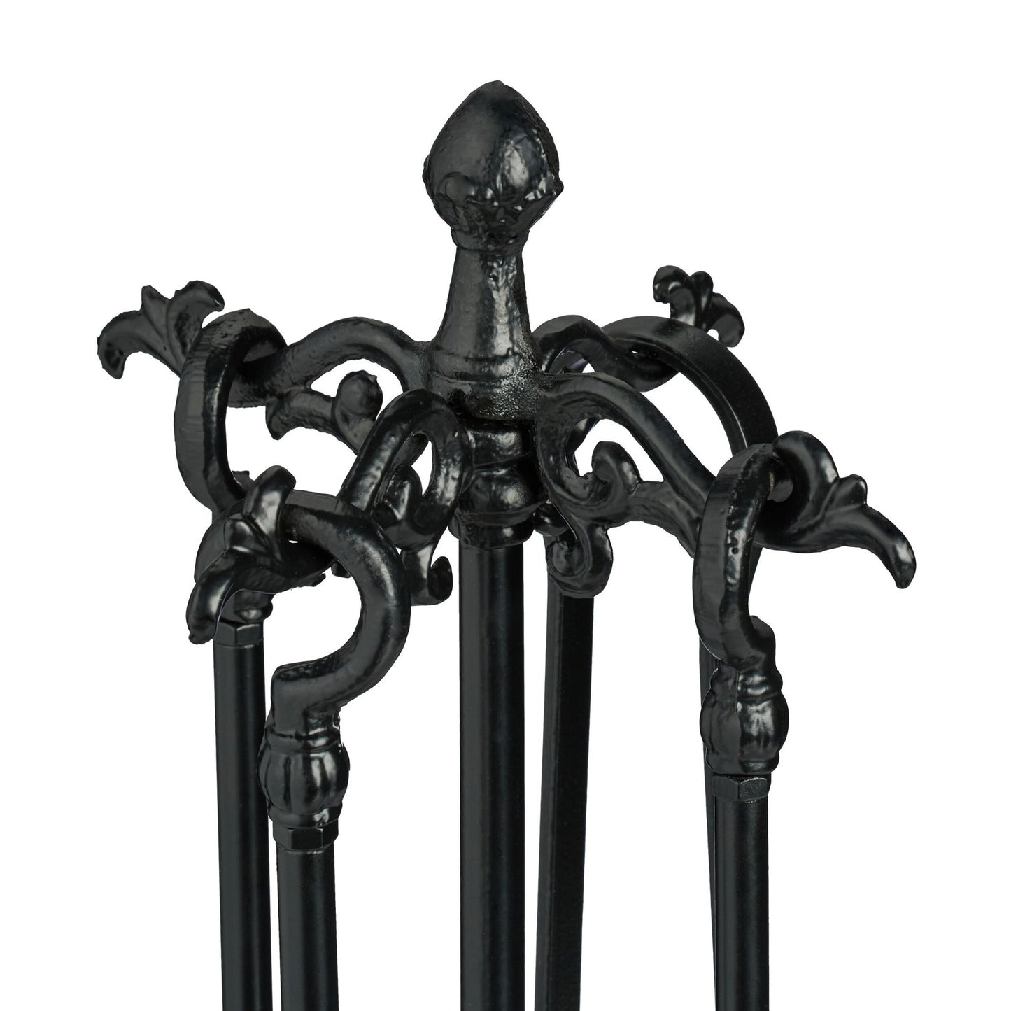 Cast iron fireplace set with 5 parts
