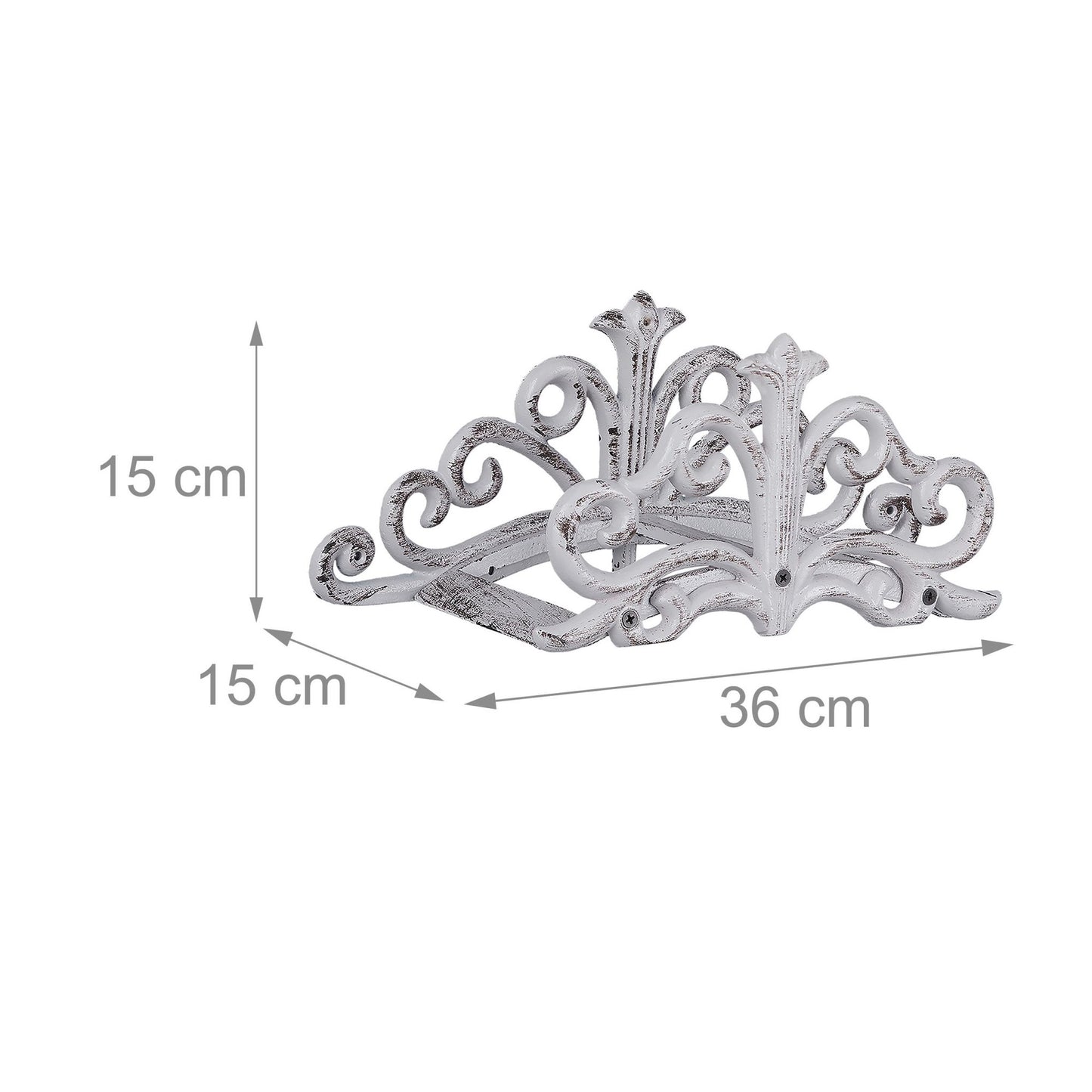 Cast iron hose holder for wall