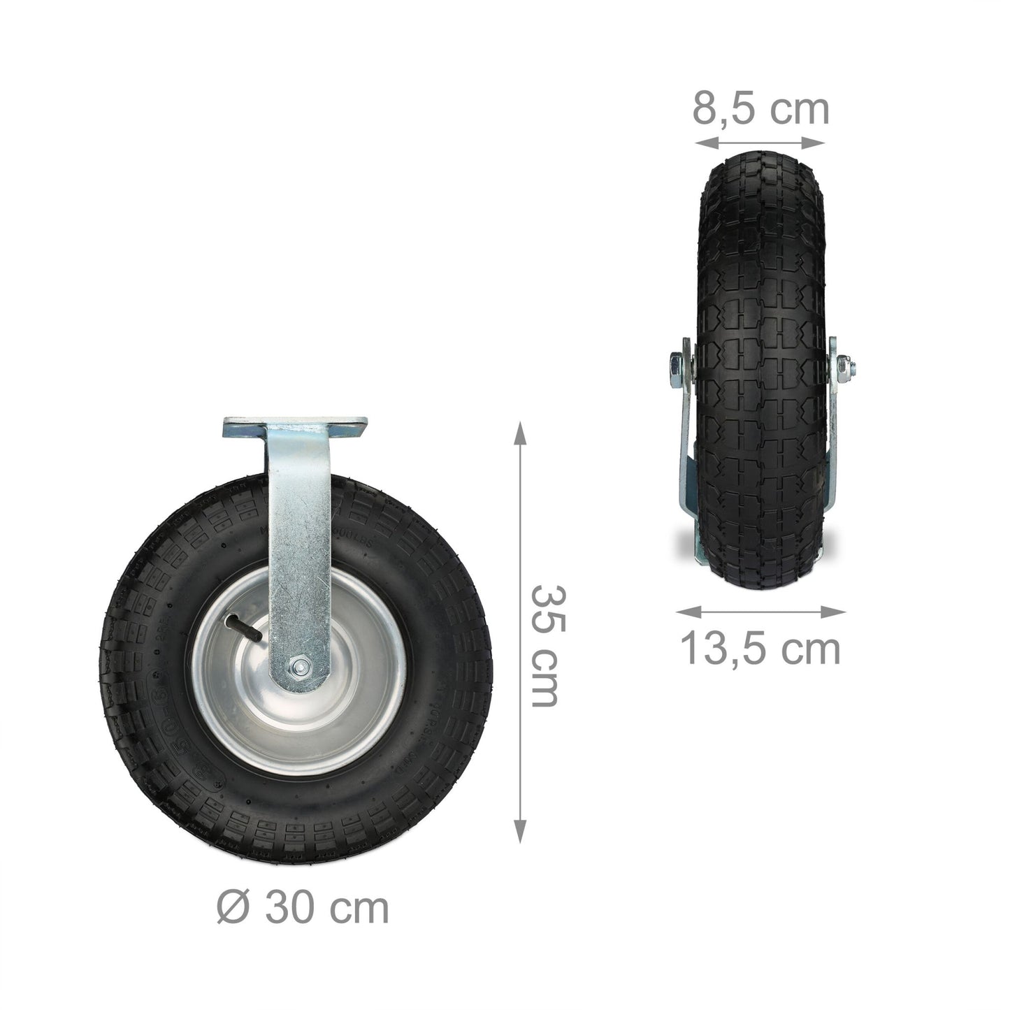 Castor wheels 3.50-6