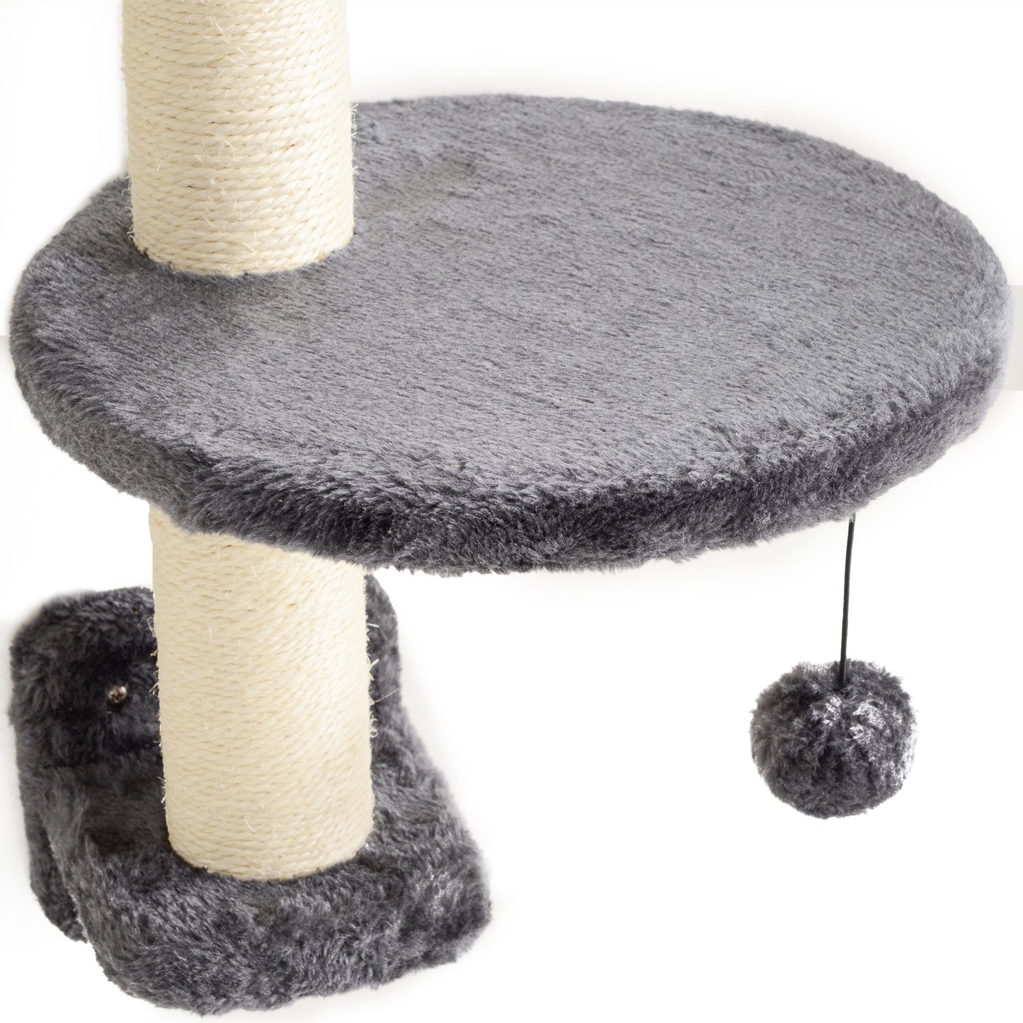 Cat Climbing Wall Set with Hammock, Dark Grey, 4-Piece