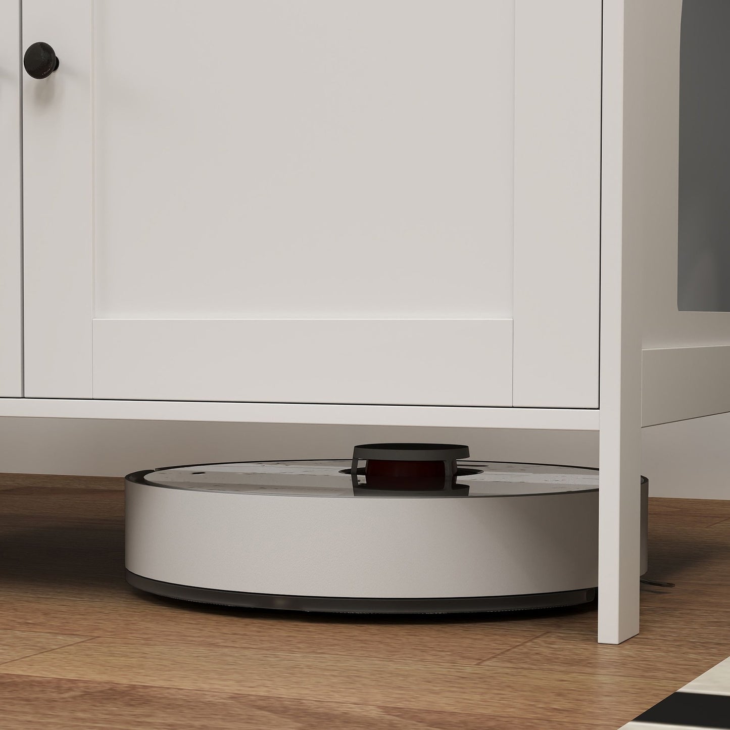 Cat Litter Box Cabinet Cat House with Door Partition Cat Litter Box for Large Cats 80 x 51 x 54 cm White