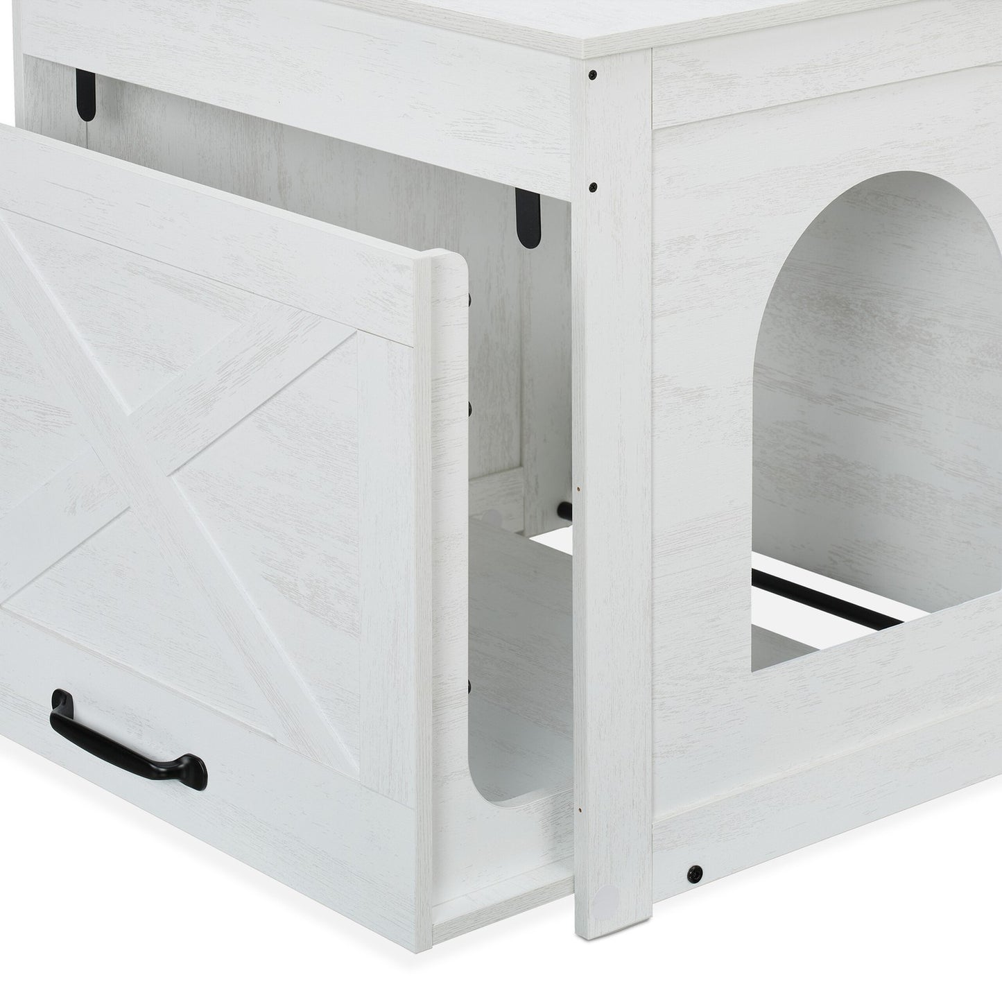 Cat Litter Cabinet with Scratching Mat and Drawer