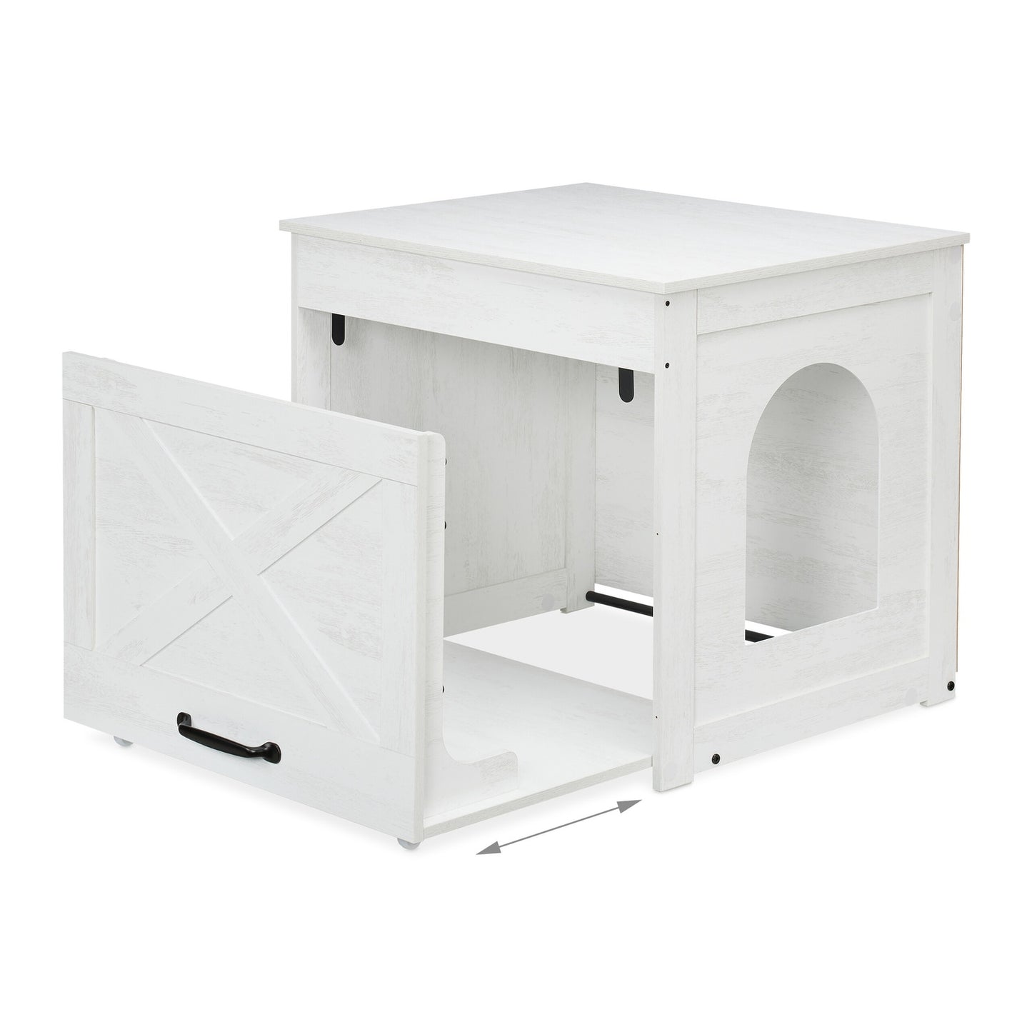 Cat Litter Cabinet with Scratching Mat and Drawer