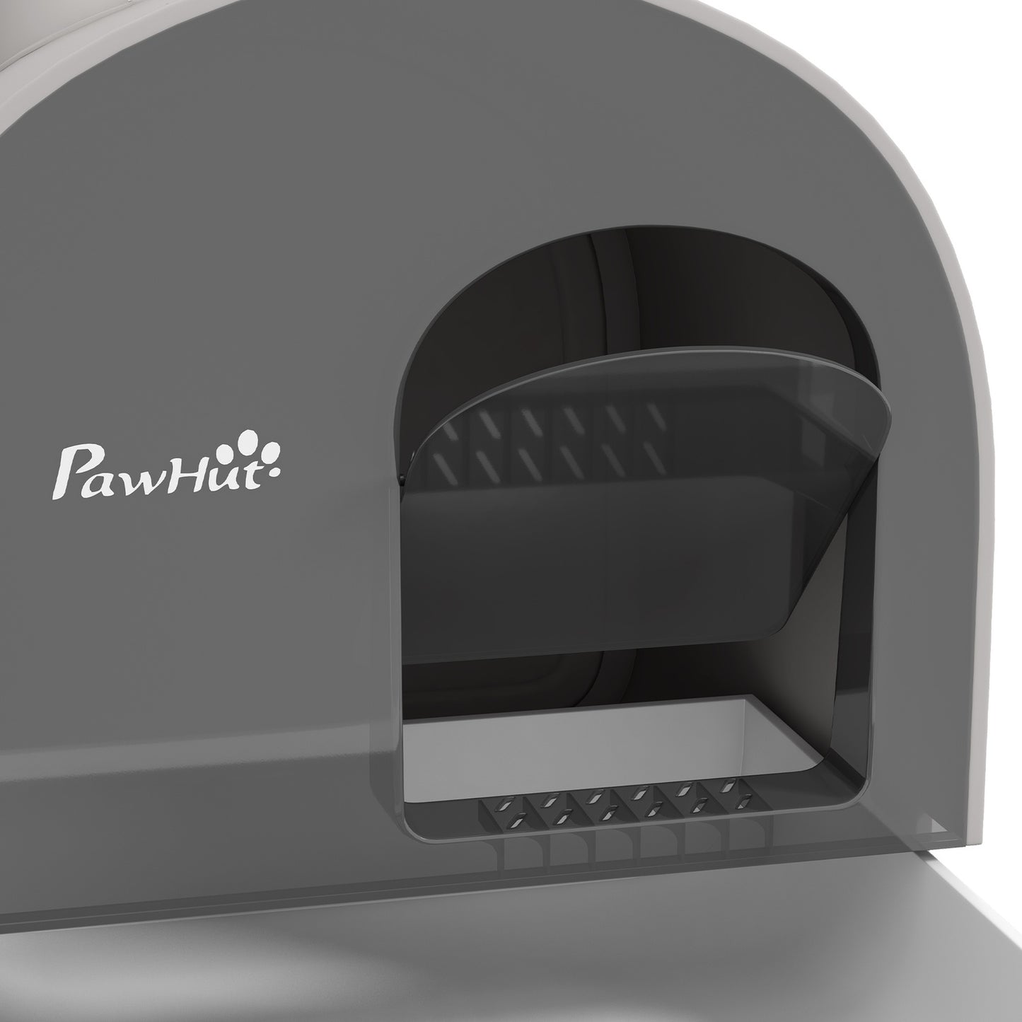 Cat box with lid and pull-out tray - Gray 5 kg