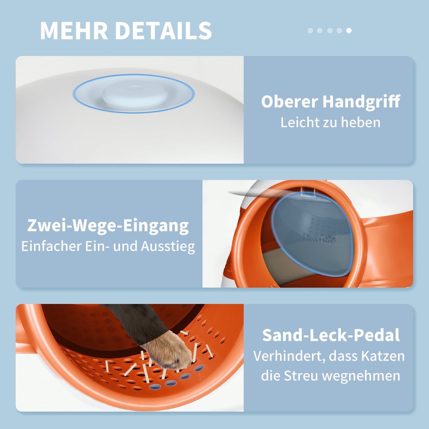 Covered cat litter box with odor remover and scoop