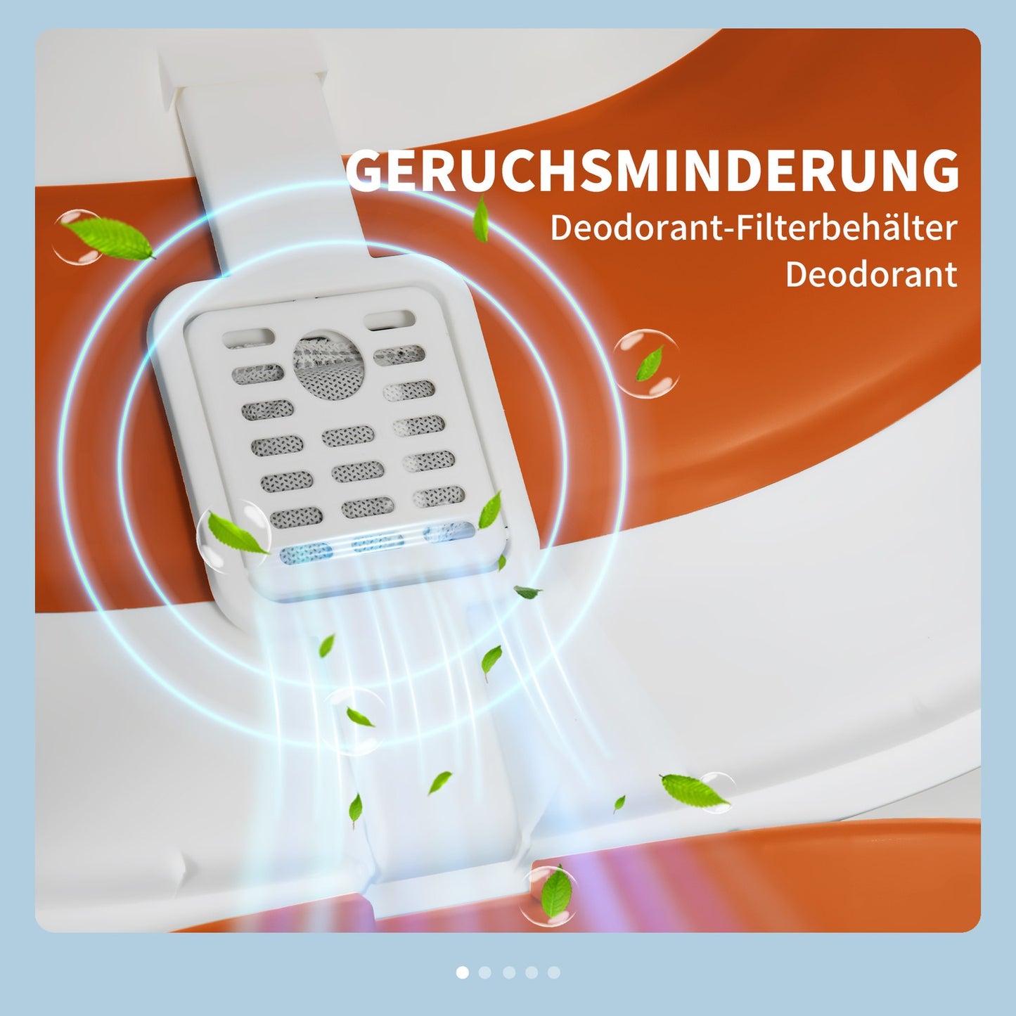 Covered cat litter box with odor remover and scoop