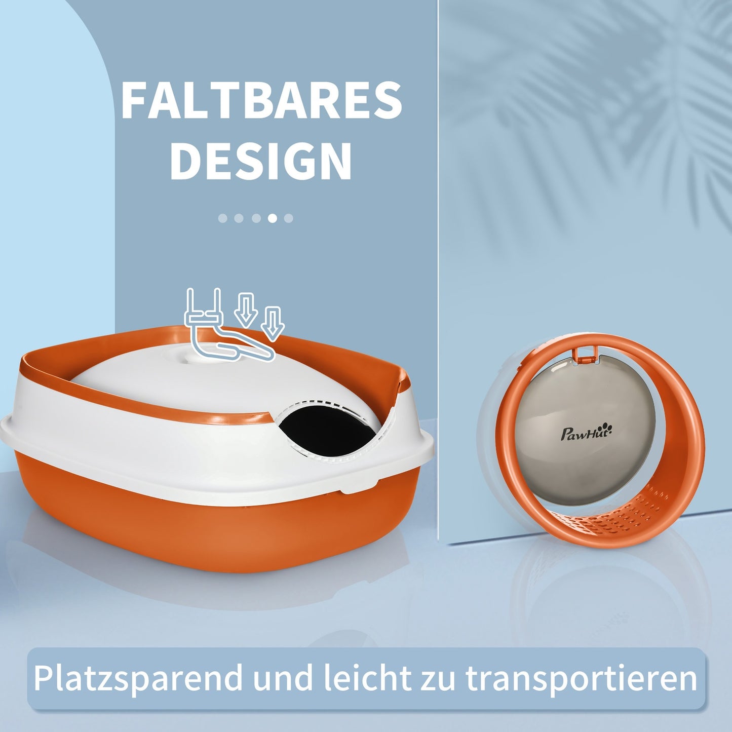 Covered cat litter box with odor remover and scoop