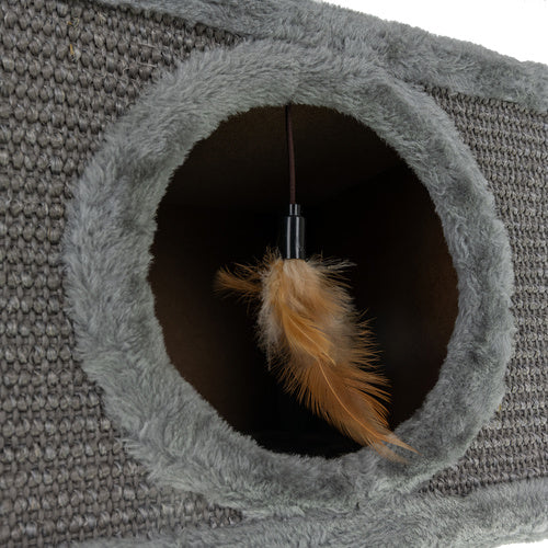 Cat Scratching Post with Bed, Sisal, Stable Legs