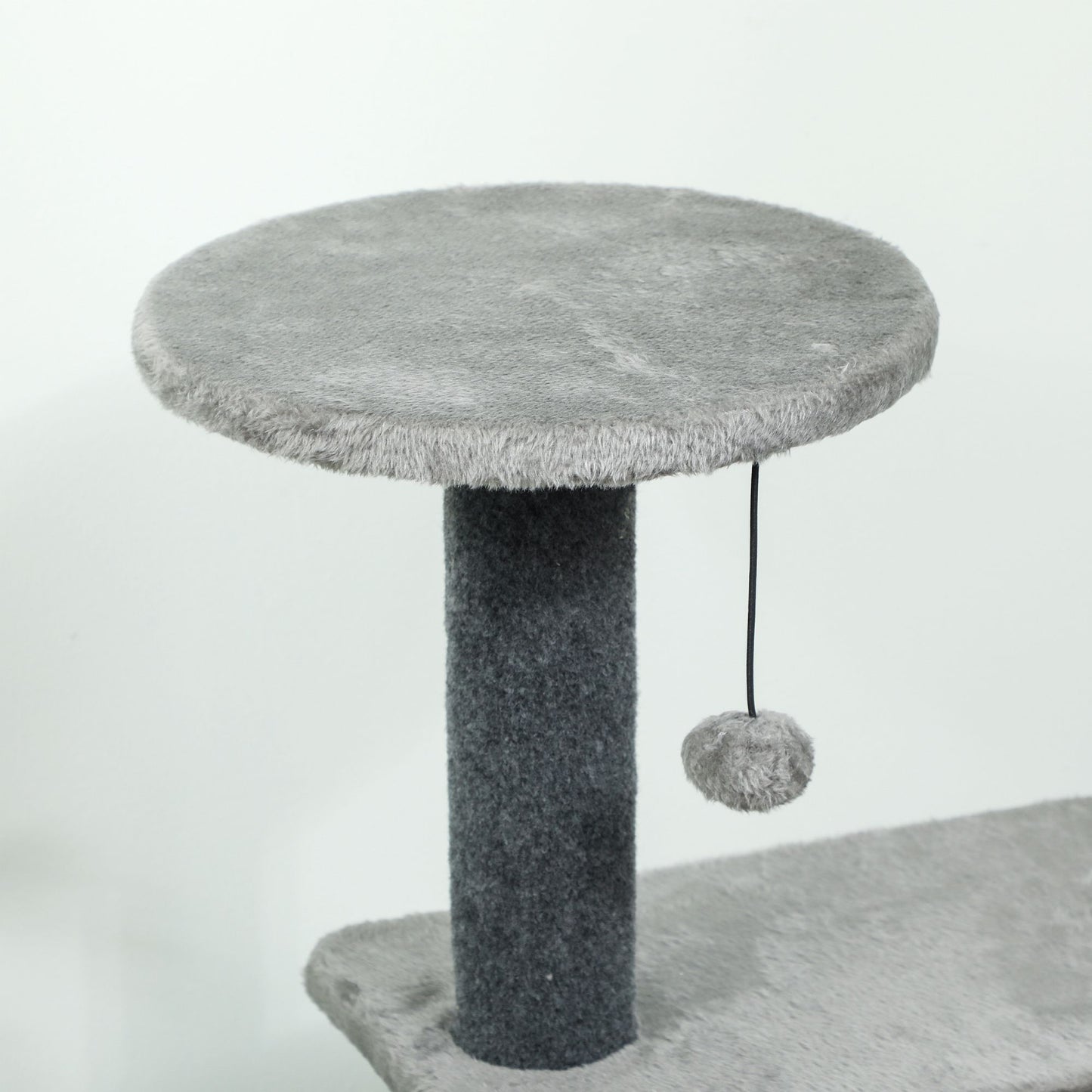 Cat Tree 103 cm with Platforms and Sisal Posts, Grey