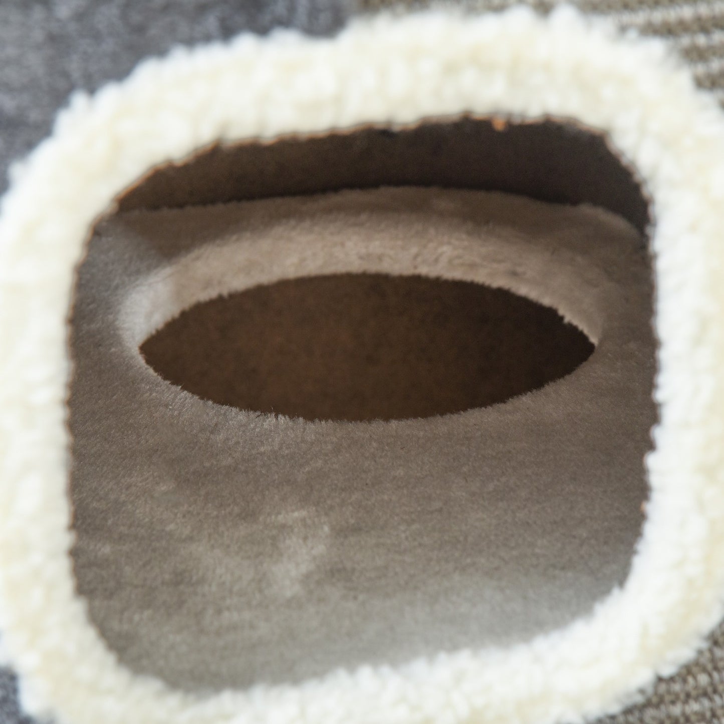 Cat tree with 3 levels, sisal & velvet smooth fabric, grey/white