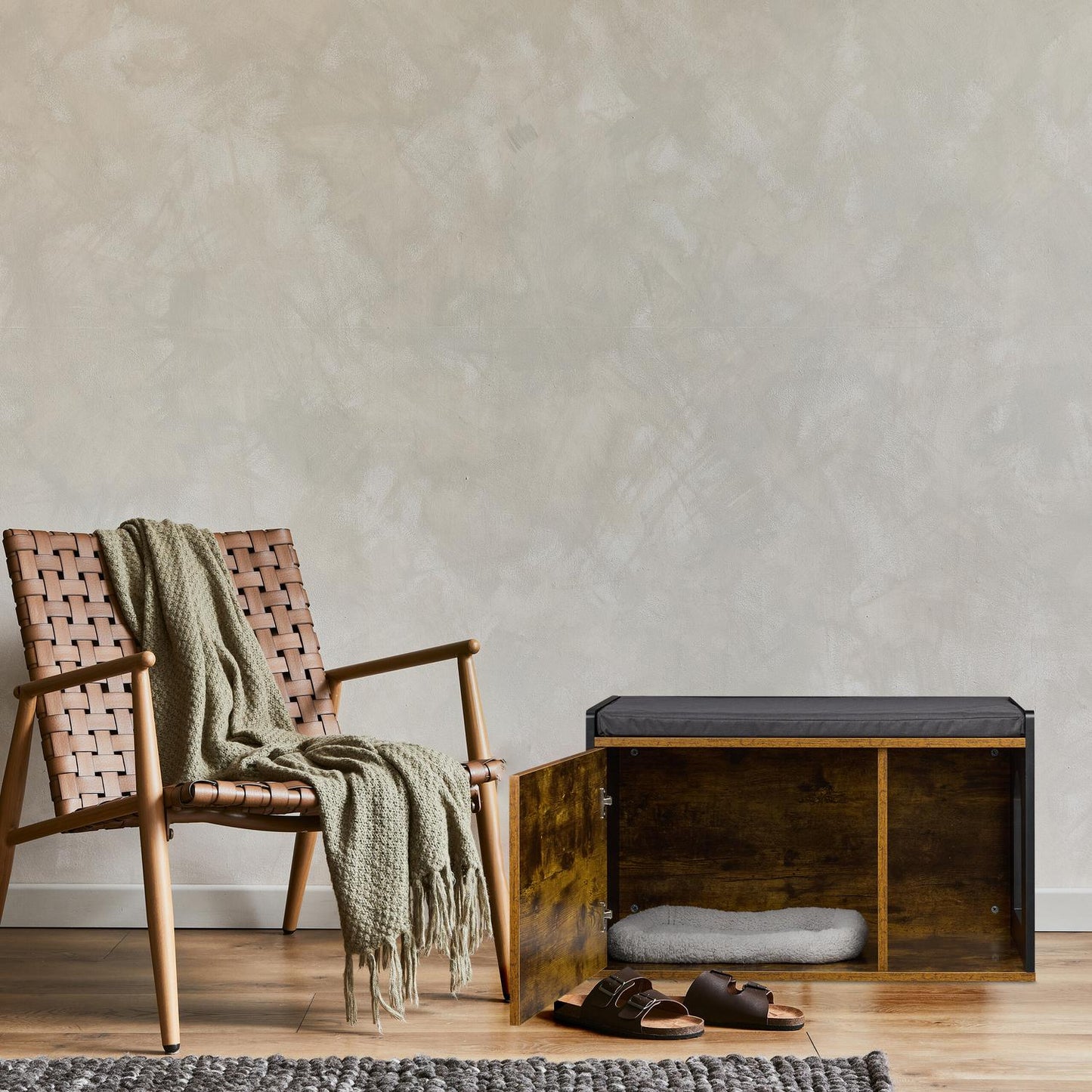 Cat cabinet in industrial design