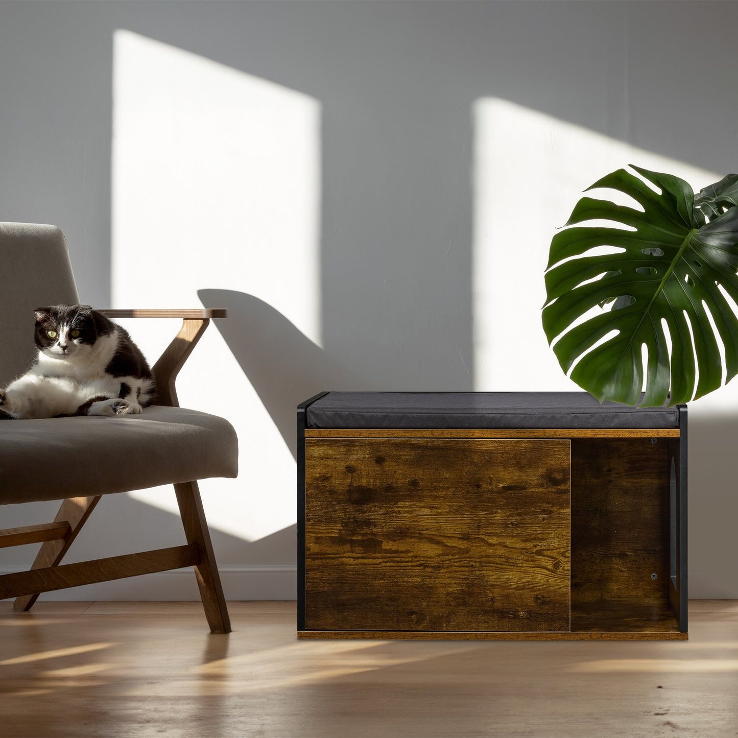 Cat cabinet in industrial design