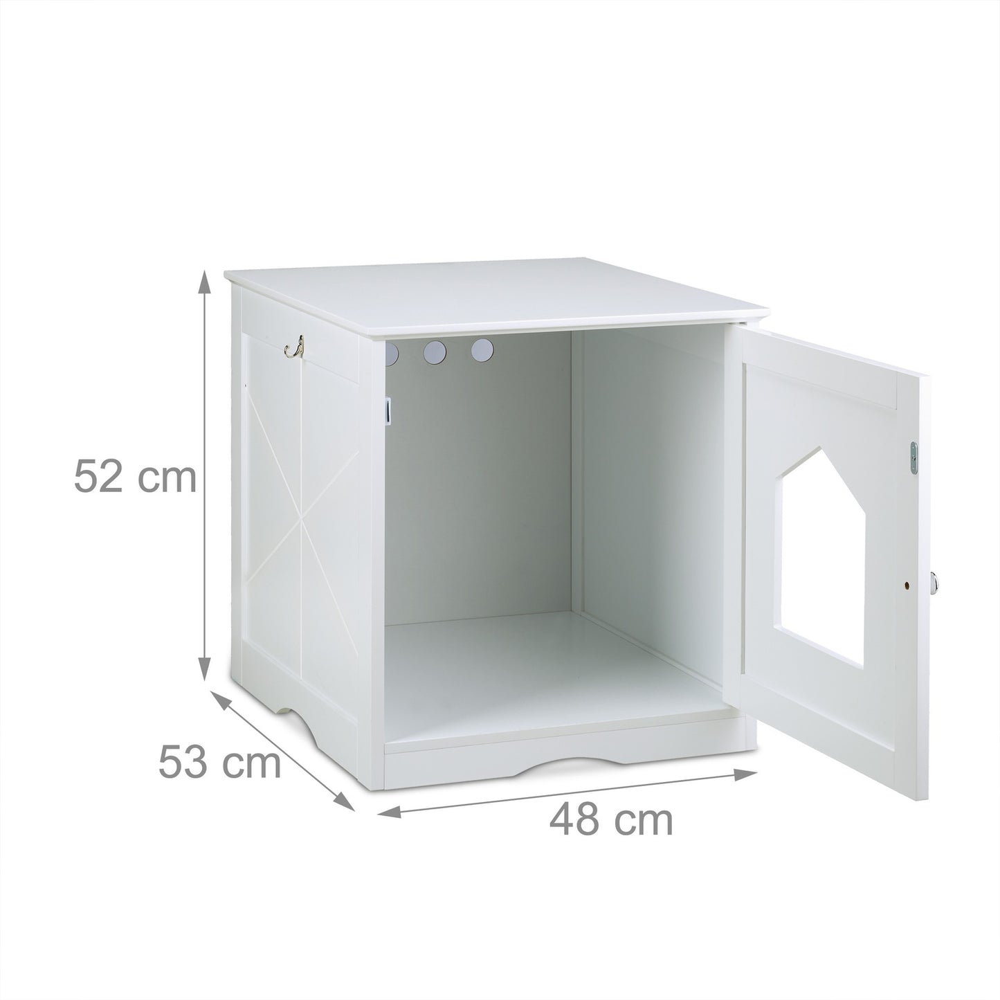 Cat cabinet white