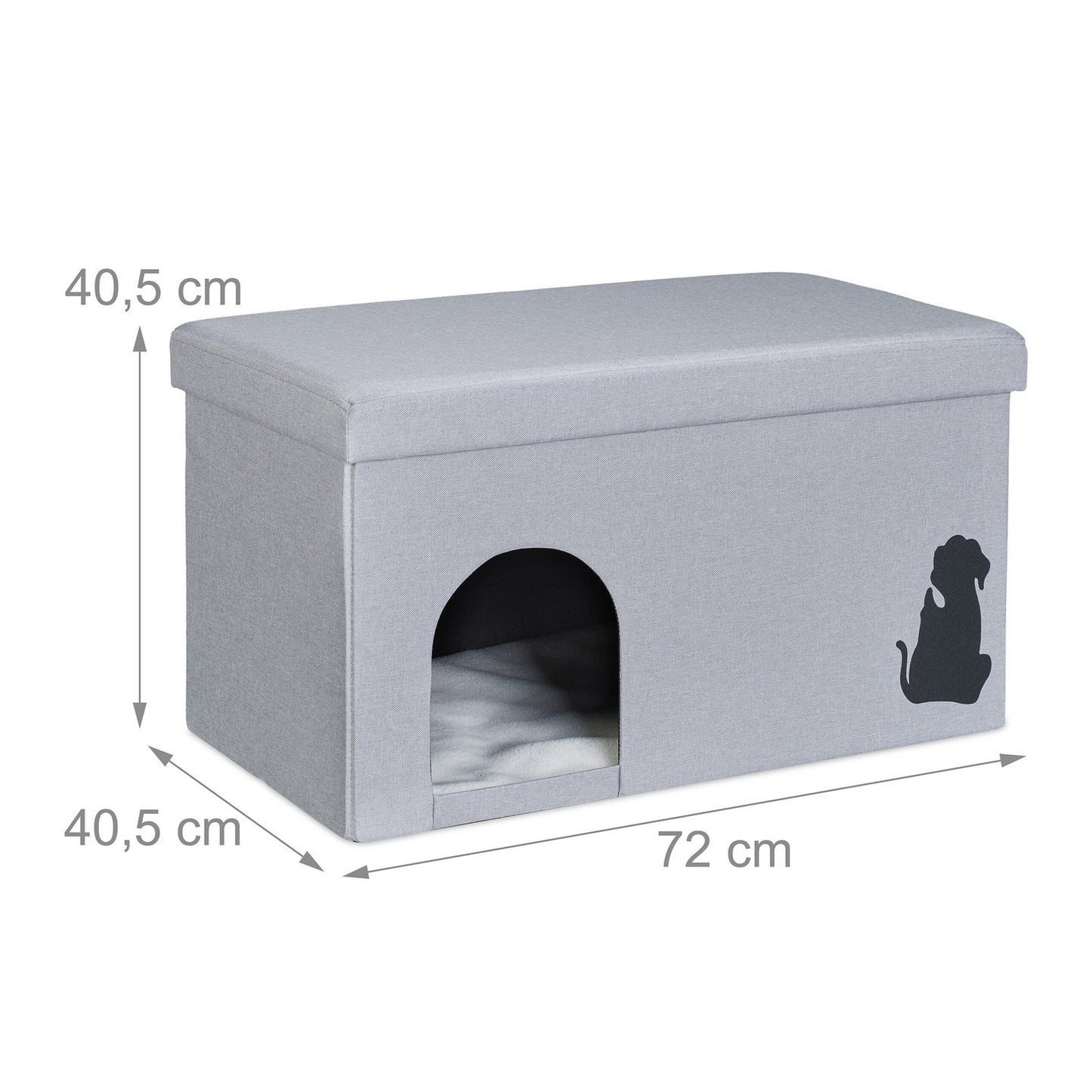 Cat cave with lid