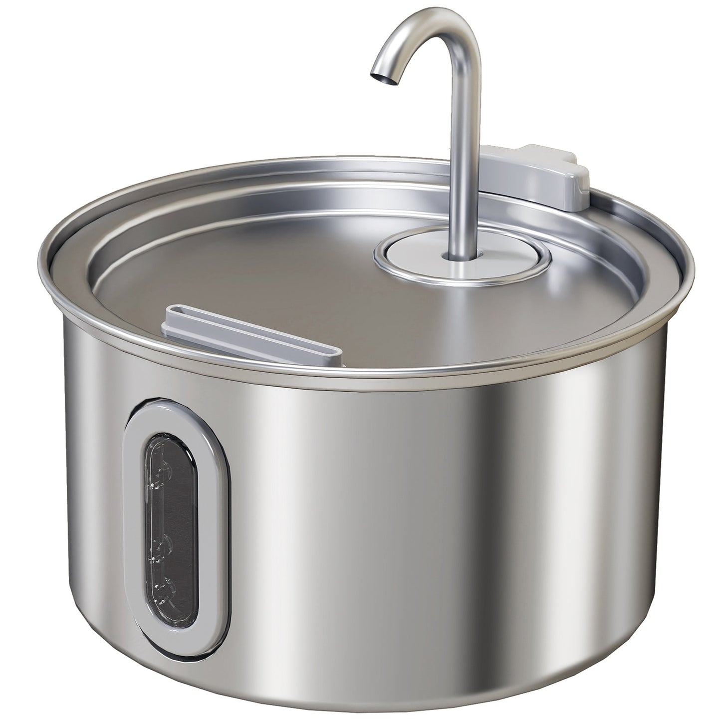Cat Water Fountain, 2.5L Stainless Steel, Quiet Pump