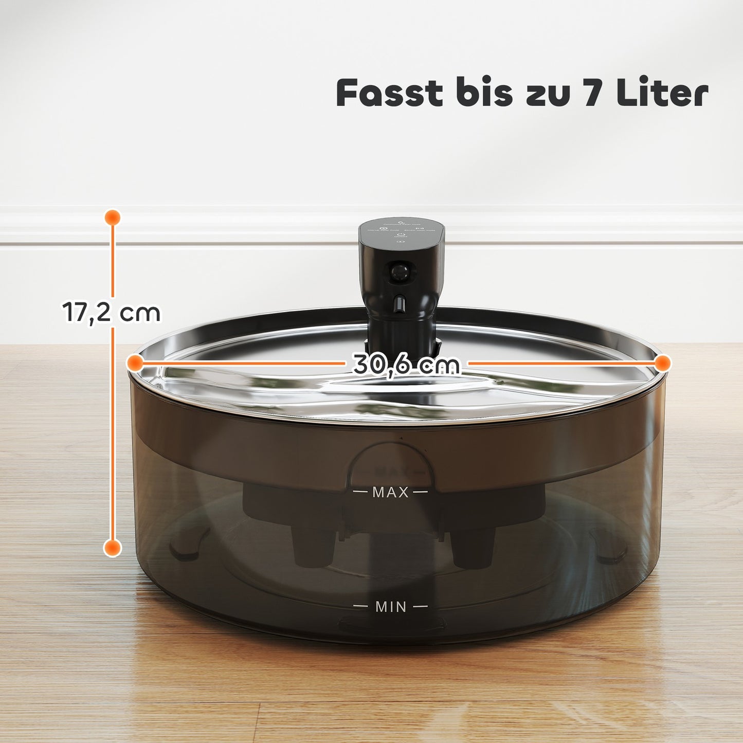 Cat Water Fountain, 7L Capacity, Quiet Pump, LED Display