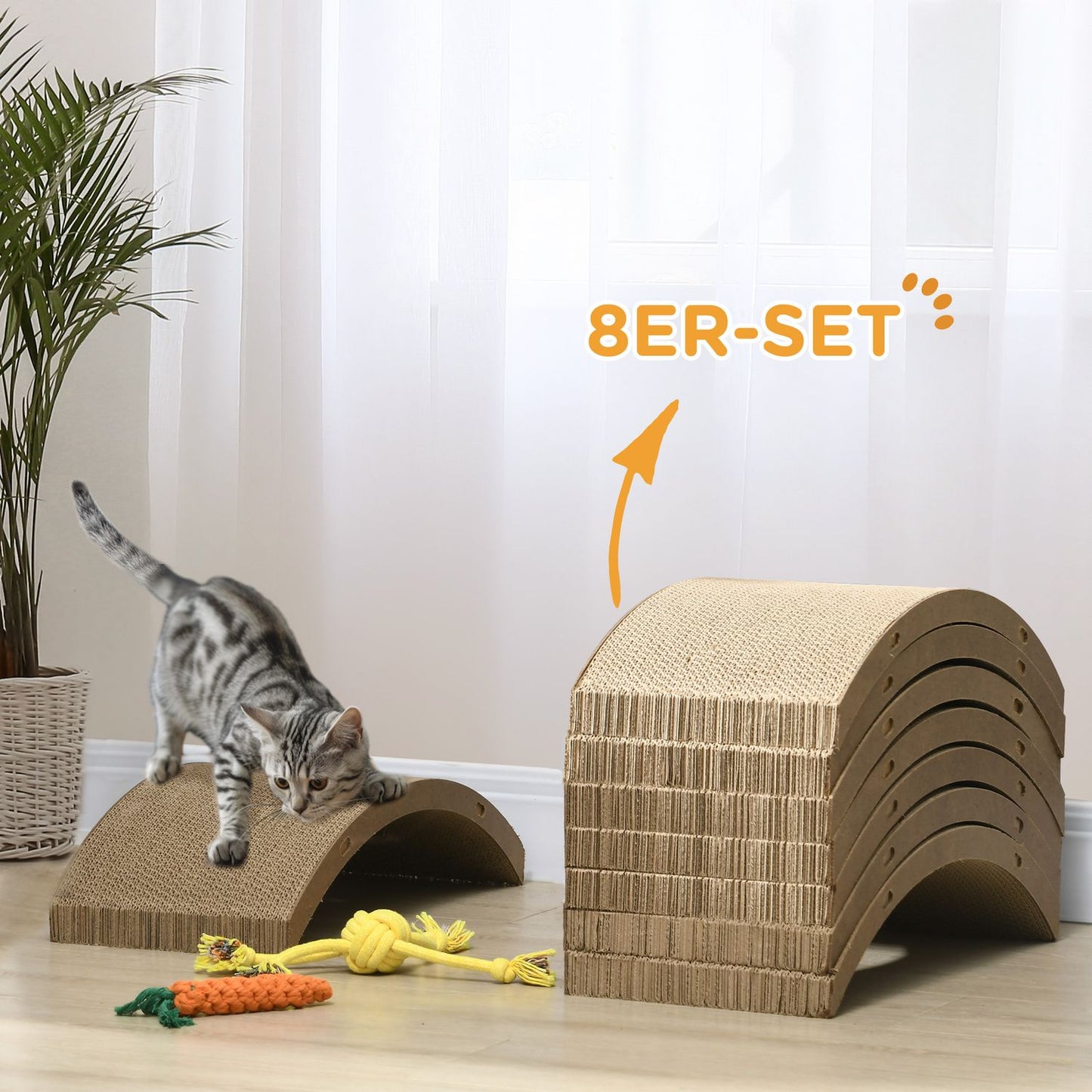 Cat Scratching Boards, Recyclable, Fits Cat's training wheels