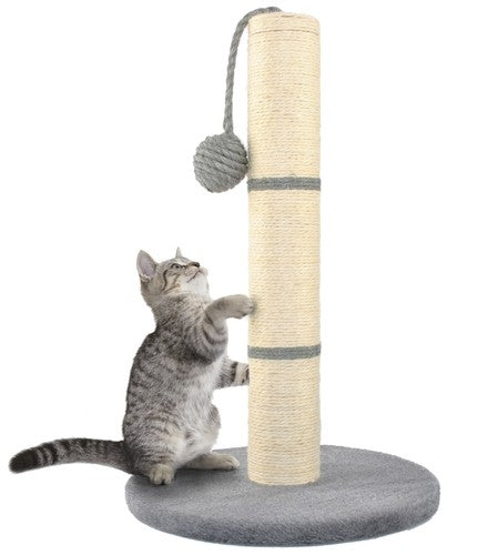 Cat scratching post - gray post, 45 cm