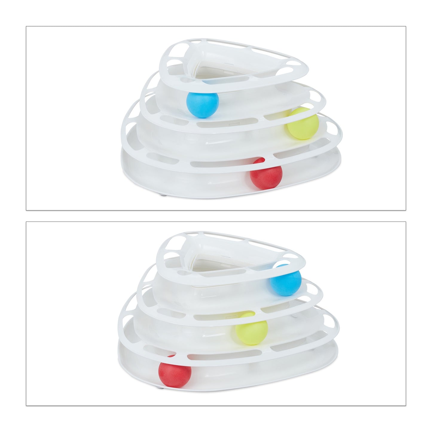 Cat toy ball track 3 levels