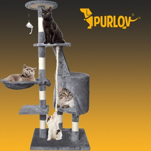 Cat tree 118 cm, gray