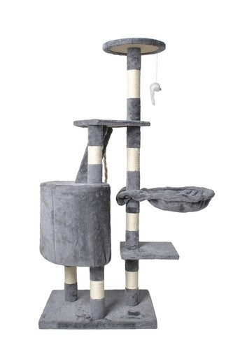 Cat tree 118 cm, gray