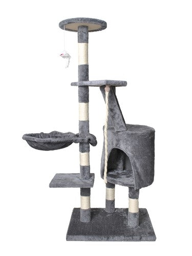 Cat tree 118 cm, gray