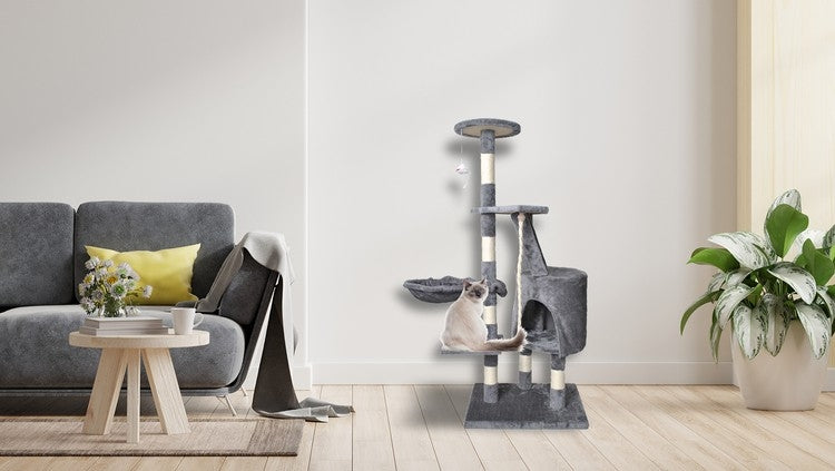 Cat tree 118 cm, gray