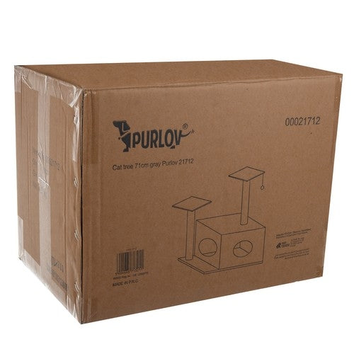 Cat tree 71cm gray Purlov 21712