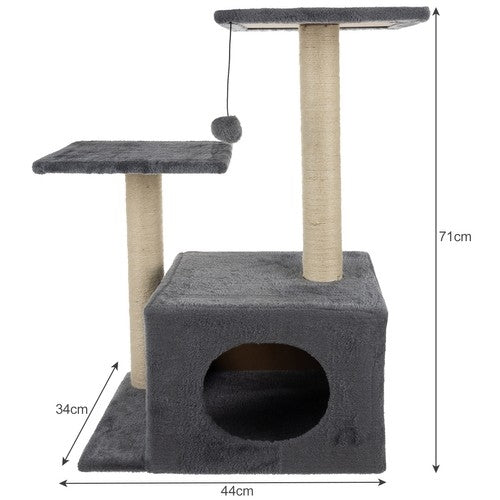 Cat tree 71cm gray Purlov 21712