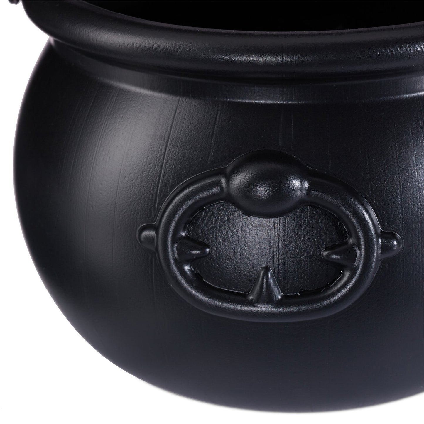 Cauldron Set of 2 – Black Halloween Decoration Pots